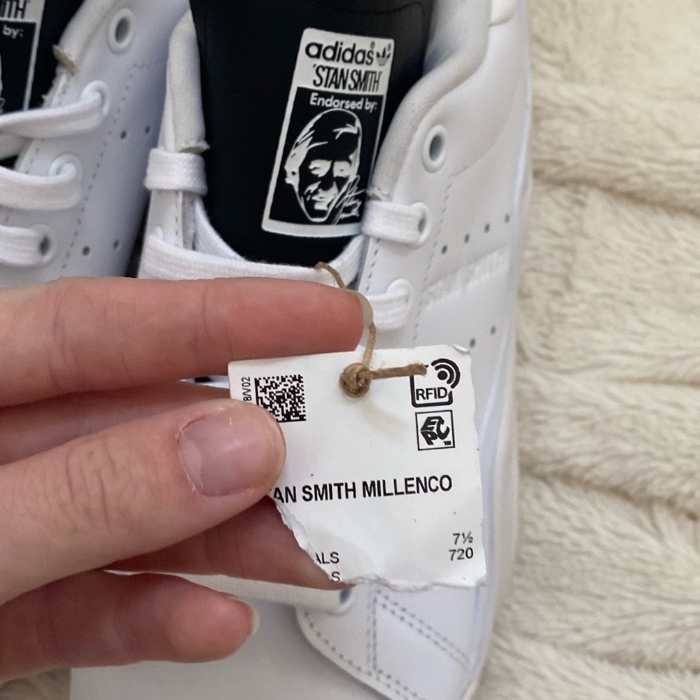 Adidas Stan Smith Millencon white black women’s sneakers - Picture 10 of 10